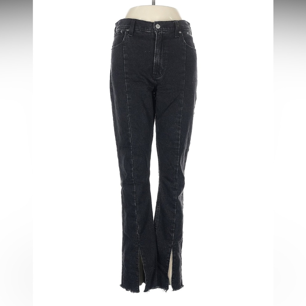 Abercrombie & Fitch Black Split Hem Jeans